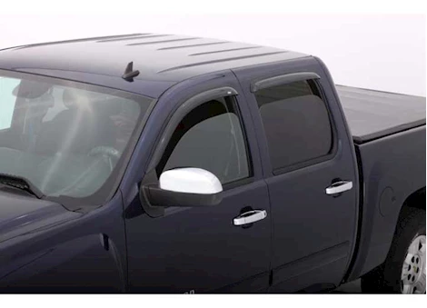 Auto Ventshade 22-C TUNDRA DOUBLE CAB VENTVISOR OUTSIDE MOUNT 4PC SMOKE