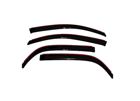 Auto Ventshade 4pc In-Channel Vent Visor - Smoke