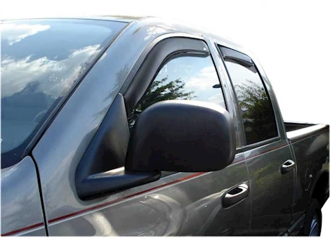 Auto Ventshade Smoke In-Channel Ventvisors - 4-Piece Set for Quad Cab