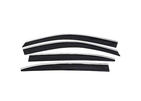 Auto Ventshade 17-20 HONDA CR-V VENTVISOR LOW PRO 4PC CHROME TRIM