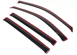 Auto Ventshade 19-c ascent ventvisor in-channel impact resistant side window deflector-smoke-4pc