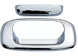 Auto Ventshade 00-06 suburban/tahoe/yukon split gate/double door tailgate handle cover-chrome