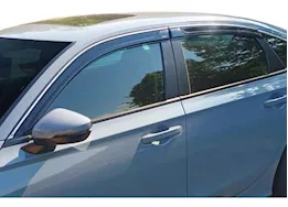 Auto Ventshade 16-20 sorento ventvisor low profile 4pc smoke w/chrome trim