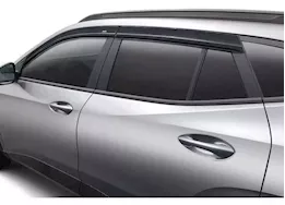 Auto Ventshade 24-c trax ventvisor low profile impact resistant side window deflector-smoke-4pc