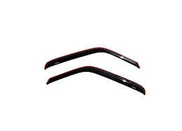 Auto Ventshade In-Channel Ventvisor - 2-Piece Front Set for Extended Cabs with Fixed Rear Windows