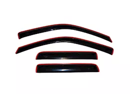 Auto Ventshade Smoke In-Channel Ventvisors - 4-Piece Set for Crew Cab