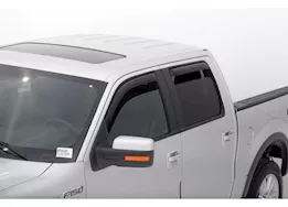 Auto Ventshade Smoke In-Channel Ventvisors - 4-Piece Set for SuperCrew Cab