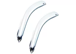 Auto Ventshade 2pc Vent Visor - Chrome