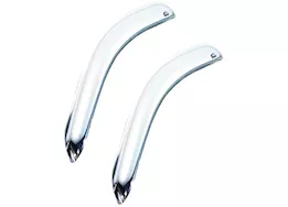 Auto Ventshade 2pc Vent Visor - Chrome