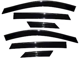 Auto Ventshade 6pc Low Profile Vent Visor - Smoke