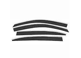 Auto Ventshade 19-c cadillac xt4 ventvisor low pro 4pc chrm trm smoke chrm trim