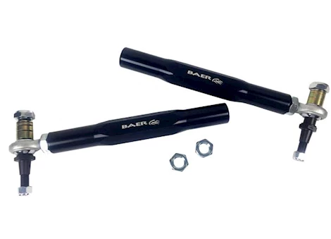 Baer Brake Systems 90-95 MALIBU/CHEVELLE TRACKER ADJ TIE ROD ENDS, 9.775IN SLEEVE, BLACK E-COATED,