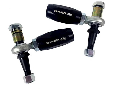 Baer Brake Systems 88-13 CORVETTE TRACKER ADJUSTABLE TIE ROD ENDS, 2.900IN SLEEVE, BLACK E-COATED,