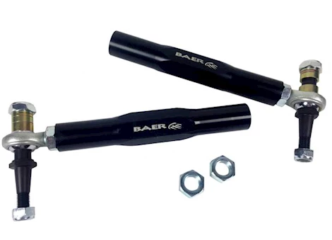 Baer Brake Systems 88-98 CHEVY/GM C1500 TRACKER ADJ TIE ROD ENDS, 8.125IN SLEEVE, BLACK E-COATED,