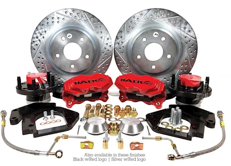 Baer Brake Systems 13IN SS4 BRAKE SYS FRT RED 64-72 A-BODY