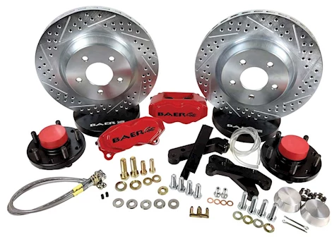 Baer Brake Systems 13IN SS4 BRAKE SYS FRT RED 64-72 A-BODY