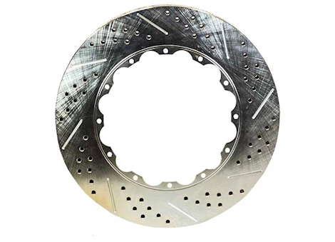 Baer Brake Systems ROTOR RINGS, 14IN DIA, 1.150IN THICK, 12 ON 8.5IN BOLT, LEFT, SLOT/DRILLED, ZIN