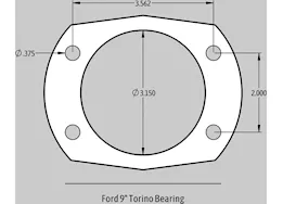 Baer Brake Systems General fit ford 9 inch torino bearing  pro+ rr w park