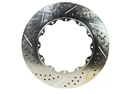 Baer Brake Systems Rotor rings 14inx1.150in, 12x8.50in right, slotted/drilled, zin