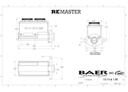 Baer Brake Systems General fit  remaster black anod lp