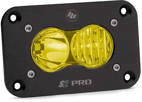Baja Designs S2 pro black flush mount led auxiliary light pod(driving/combo;amber) Main Image