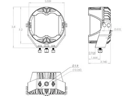 Baja Designs Lp4 pro led light pod pair(driving/combo;clear)