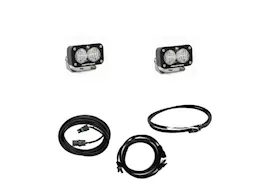 Baja Designs S2 sport dual reverse kit 18-c jl;w/oe bumper(wide corner;clr;upfitter switch)