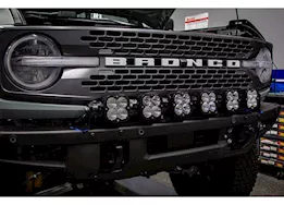 Baja Designs 6 x linkable light bar for 21-up ford bronco steel bumper mount