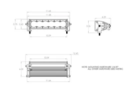 Baja Designs Onx6, 10in driving/combo led light bar