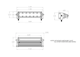 Baja Designs Onx6, 10" wide driving led light bar