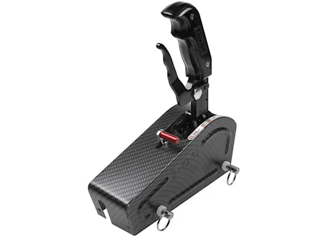 B & M Automotive STEALTH MAGNUM GRIP PRO STICK ALUM COVER W/CARBON FIBER PATTERN GM TRANSMISSIONS
