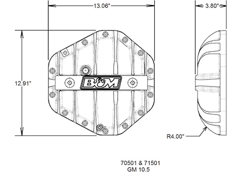 B & M Automotive CAST ALUMINUM REAR END COVER GM 14 BOLT 10.5