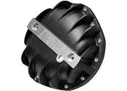 B & M Automotive Cast aluminum differential cover black aam 11.5 extra capacity drain/fill ports magnetic drain plug