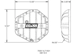 B & M Automotive Cast aluminum rear end cover gm 14 bolt 10.5