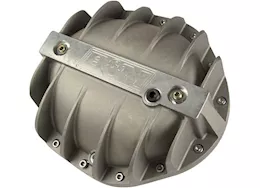 B & M Automotive Cast aluminum differential cover designed to fit most vehicles w/ gm 9.5in 14 bo