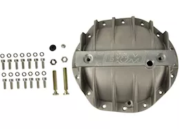 B & M Automotive Cast aluminum differential cover designed to fit most vehicles w/ gm 9.5in 14 bo