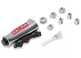 B & M Automotive T-handle w/button brushed al