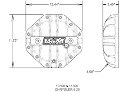 B & M Automotive Cast aluminum differential cover black
