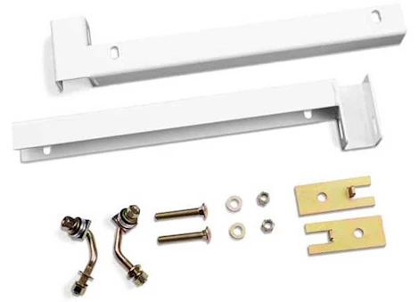 Backrack 20-C SILVERADO/SIERRA 2500/3500 HD LOW PROFILE WHITE HARDWARE KIT, FRAME NOT INC