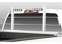 Backrack 17-c f250/f350/f450 alum bod/ 99-16 f250/f350/f450 steel bod backrack wht frame