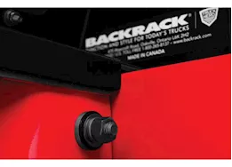 Backrack 19-c silverado/sierra 1500 trace rack wing assembly side plates gloss black