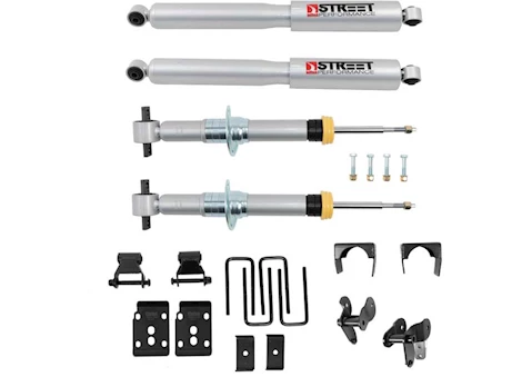 Belltech (KW Automotive) 21-C FORD F-150 4WD LOWERING KIT W/ STREET PERFORMANCE STRUTS/SHOCKS, -1-3.5IN FRONT/-5.5IN REAR