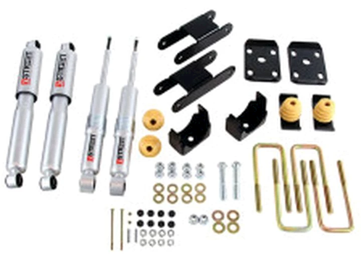 Belltech (KW Automotive) Lowering kit 18-22 chev colorado/canyon ext or cc short bed)0-3 f/4 r w/stre Main Image