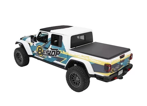 Bestop Inc. 20-C JEEP GLADIATOR FOR 5 FT. BED BLACK TWILL EZ-ROLL SOFT TONNEAU COVER