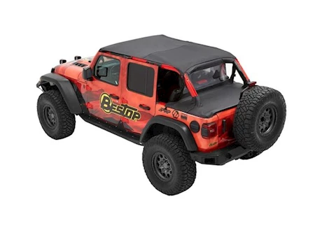 Bestop Header-Style Bikini Top (Safari Length) for Wrangler JL Unlimited – Black Diamond Main Image