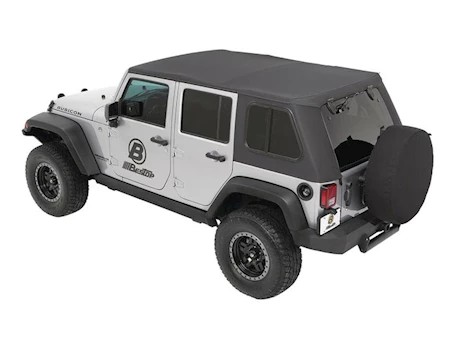 Bestop Trektop Pro Hybrid Slantback Soft Top for Wrangler JK Unlimited – Granite Grey Twill Main Image