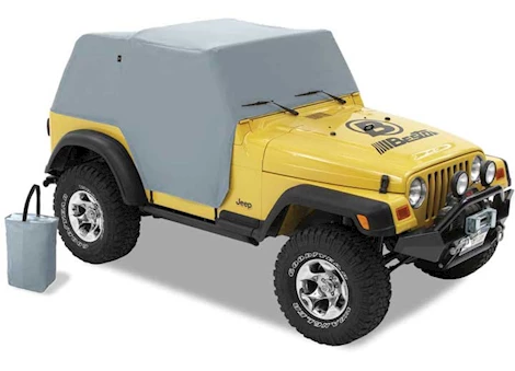 Bestop All-Weather Trail Cover for Jeep Wrangler JK 2-Door without a Top – Charcoal/Gray Main Image