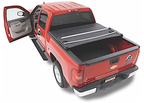 Bestop Inc. 05-21 FRONTIER CREW CAB W/ AND W/O TRACK SYSTEM, 4.7FT BED EZ-FOLD TONNEAU COVER-BLACK