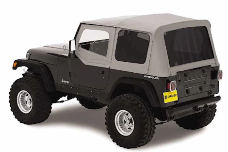 Bestop Inc. 88-95 JEEP WRANGLER YJ;TINTED; DOOR SKINS INC; REPLACE-A-TOP FOR OEM HARDWARE; CHARCOAL/GRAY