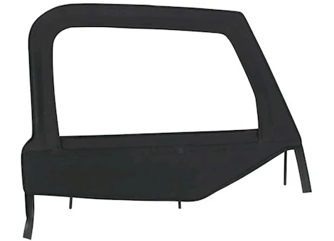 Bestop Inc. Upper Fabric Half Door Set for 97-06 Jeep Wrangler - Black Denim Main Image
